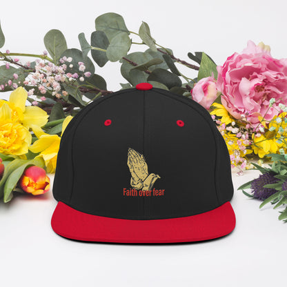 Faith over fear Snapback Hat