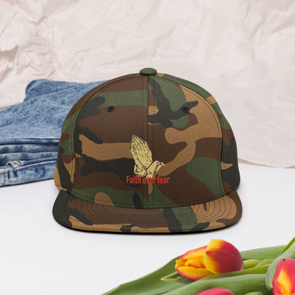 Faith over fear Snapback Hat