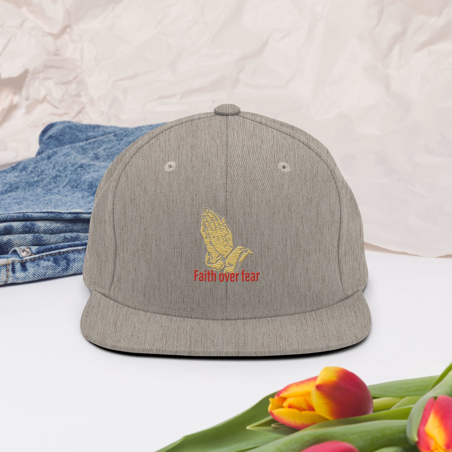 Faith over fear Snapback Hat