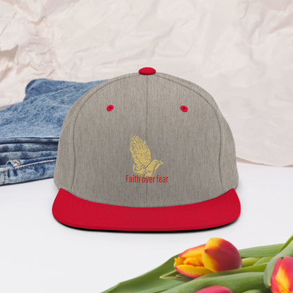 Faith over fear Snapback Hat