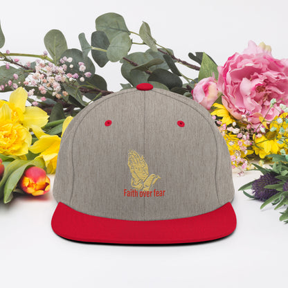 Faith over fear Snapback Hat