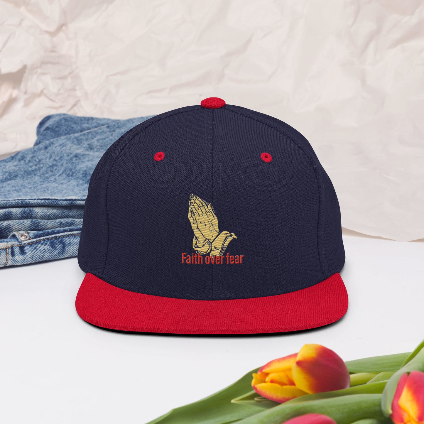 Faith over fear Snapback Hat