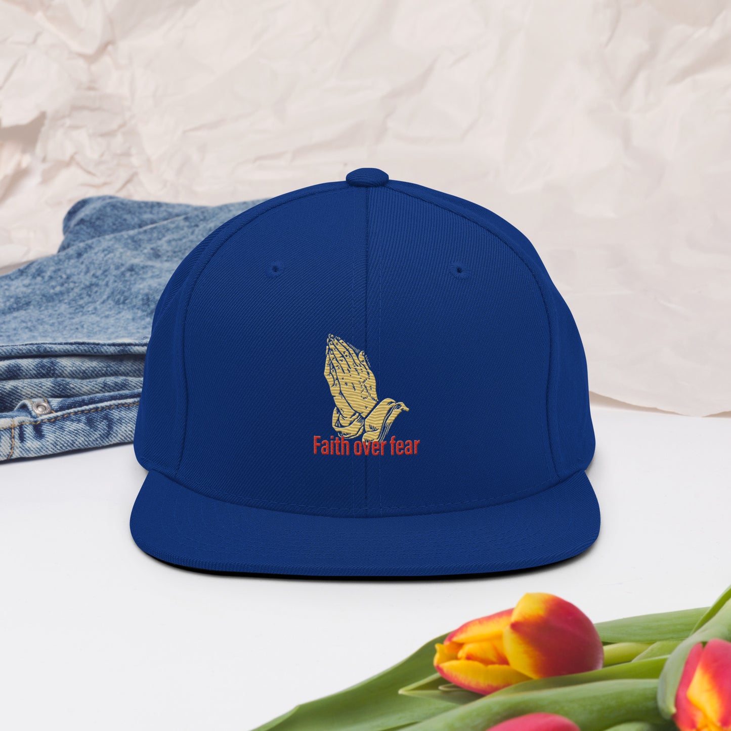 Faith over fear Snapback Hat
