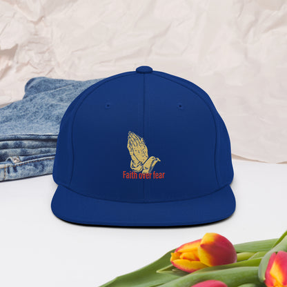 Faith over fear Snapback Hat