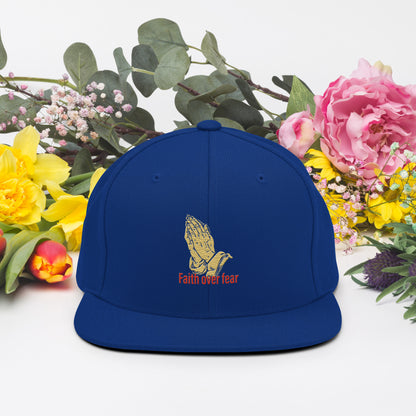Faith over fear Snapback Hat