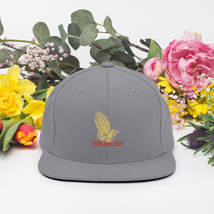 Faith over fear Snapback Hat