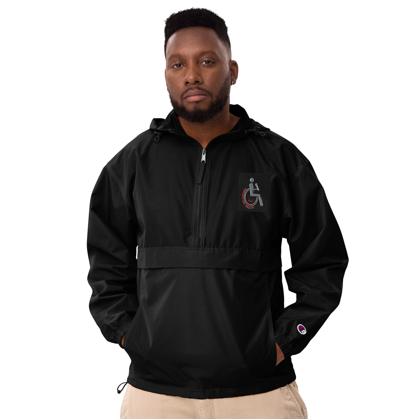 THE TRU MC Embroidered Champion Packable Jacket