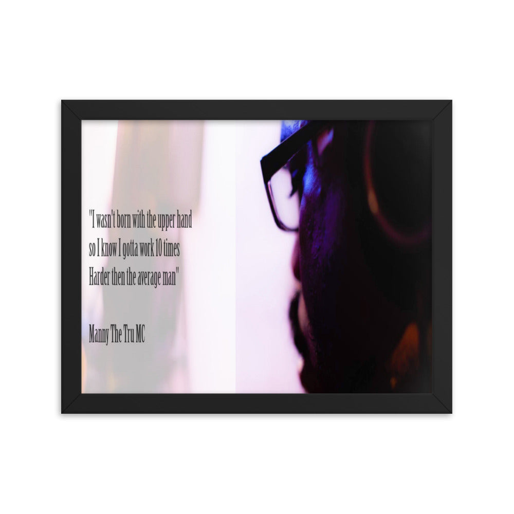 10 times harder Framed poster