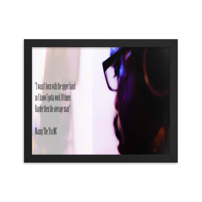 10 times harder Framed poster