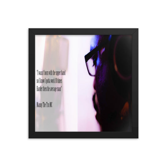 10 times harder Framed poster