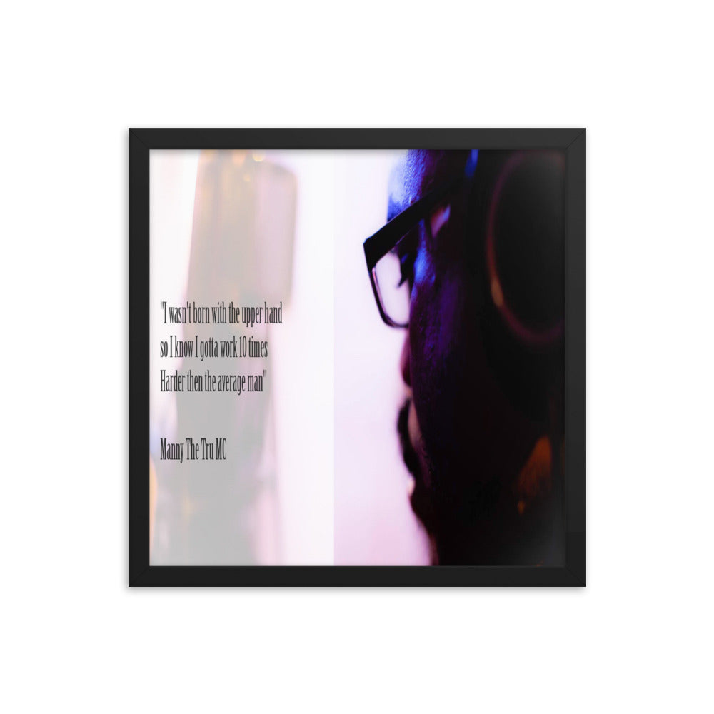 10 times harder Framed poster