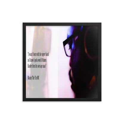 10 times harder Framed poster