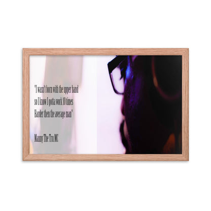 10 times harder Framed poster