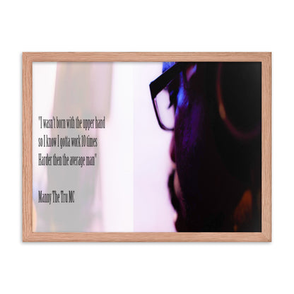 10 times harder Framed poster