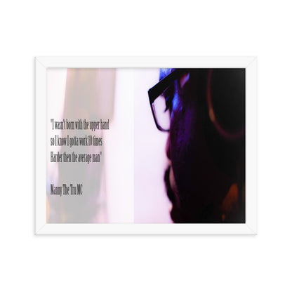 10 times harder Framed poster