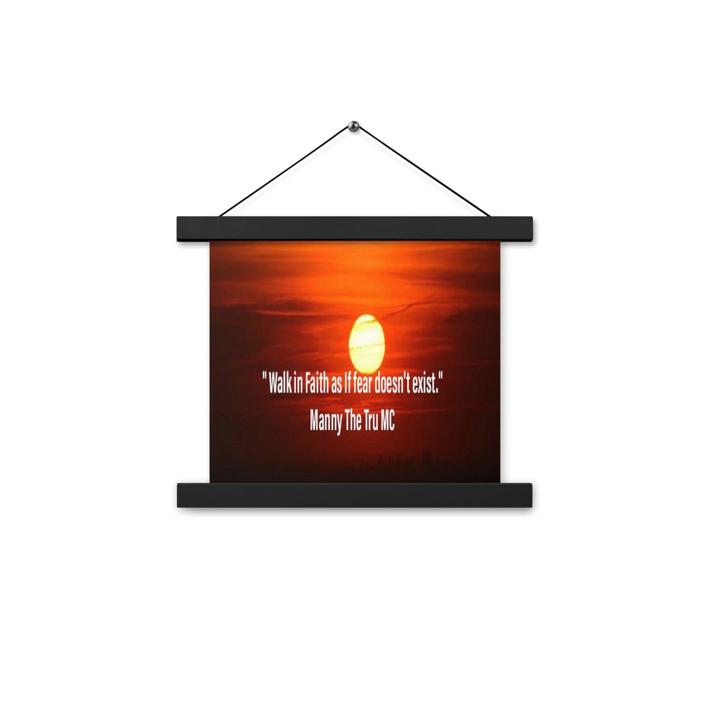 walk in faith Poster with hangers