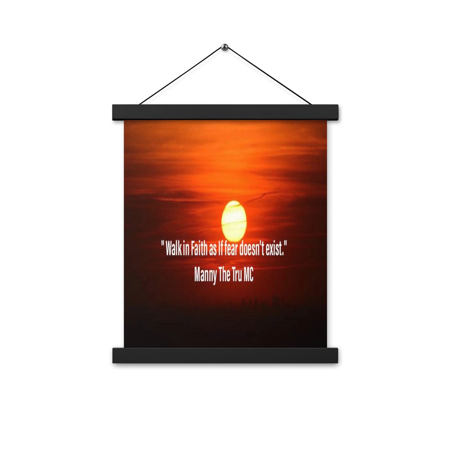 walk in faith Poster with hangers