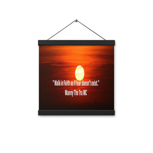 walk in faith Poster with hangers