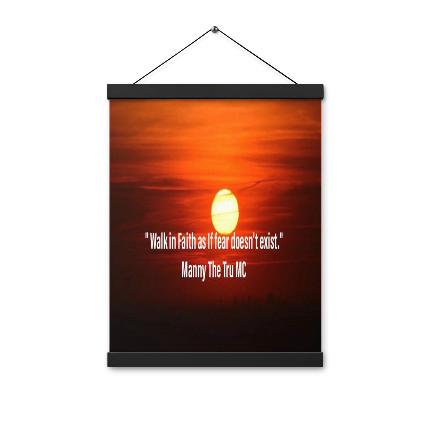 walk in faith Poster with hangers