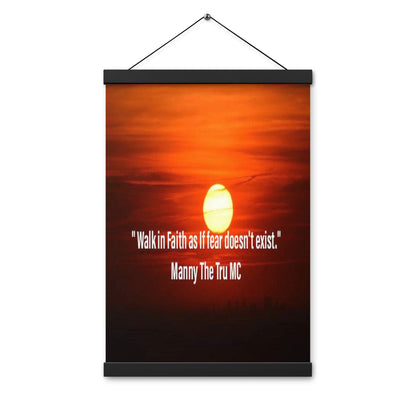 walk in faith Poster with hangers