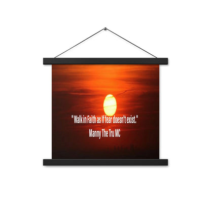 walk in faith Poster with hangers