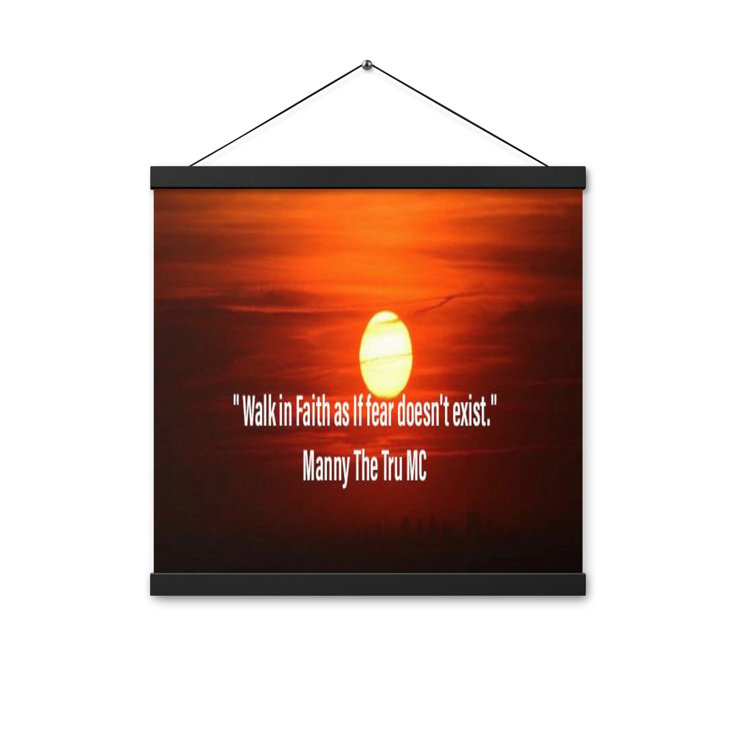 walk in faith Poster with hangers