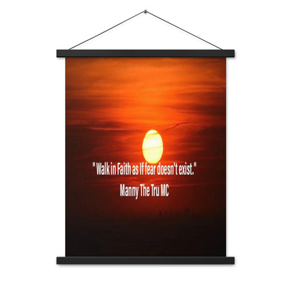 walk in faith Poster with hangers