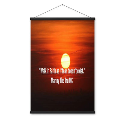 walk in faith Poster with hangers