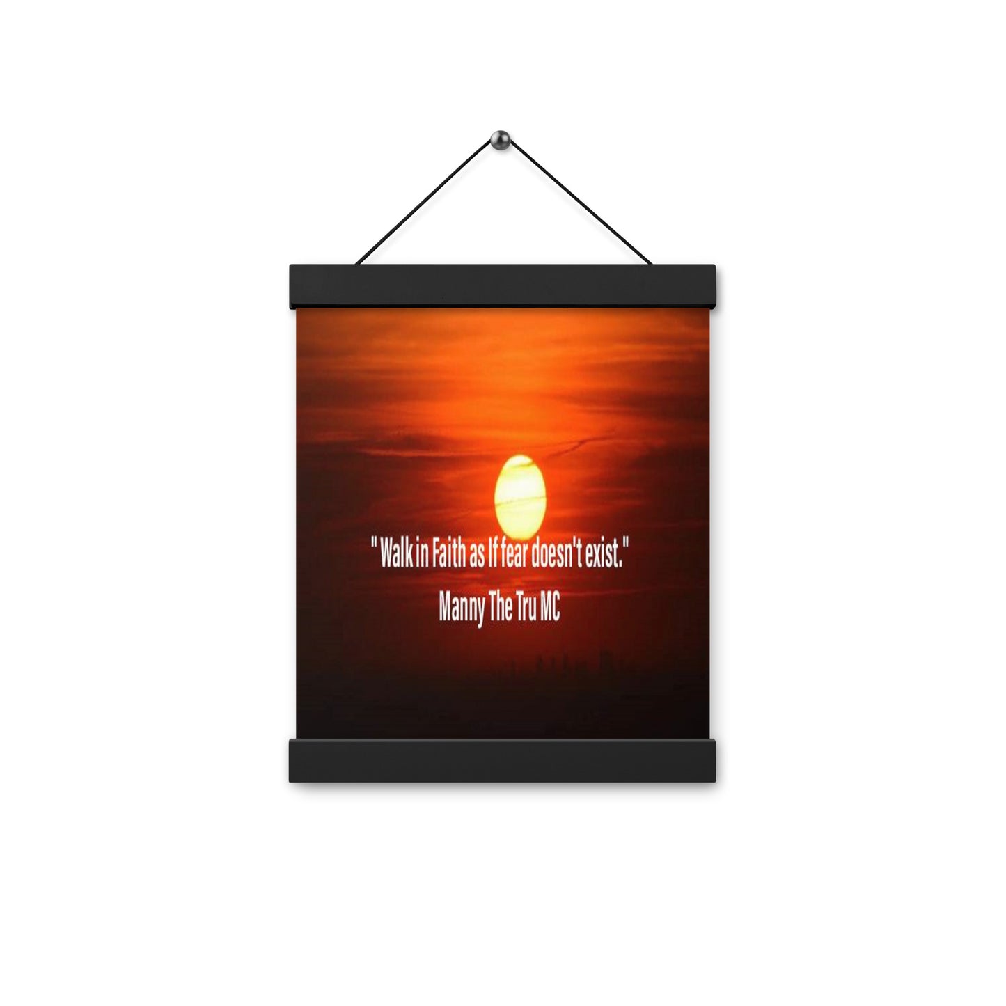 walk in faith Poster with hangers