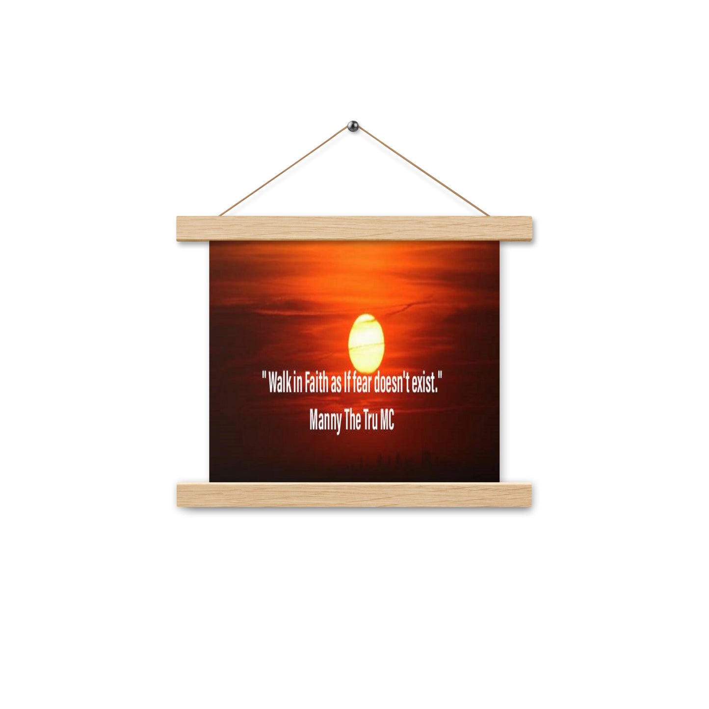 walk in faith Poster with hangers