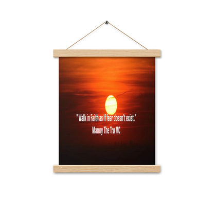 walk in faith Poster with hangers