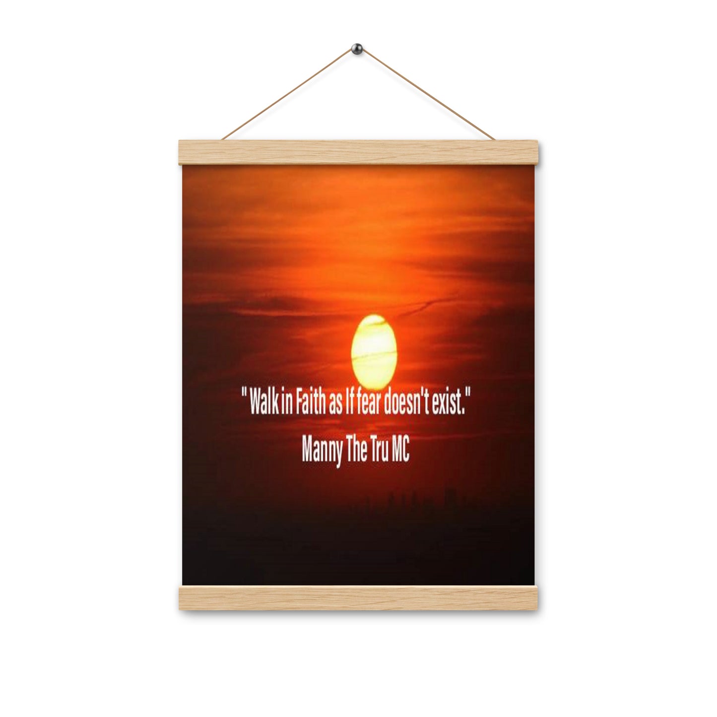 walk in faith Poster with hangers