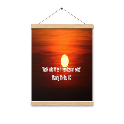walk in faith Poster with hangers