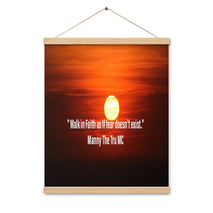 walk in faith Poster with hangers