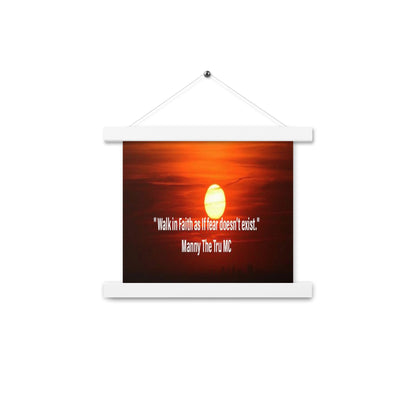 walk in faith Poster with hangers