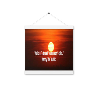 walk in faith Poster with hangers