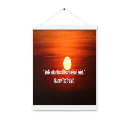 walk in faith Poster with hangers