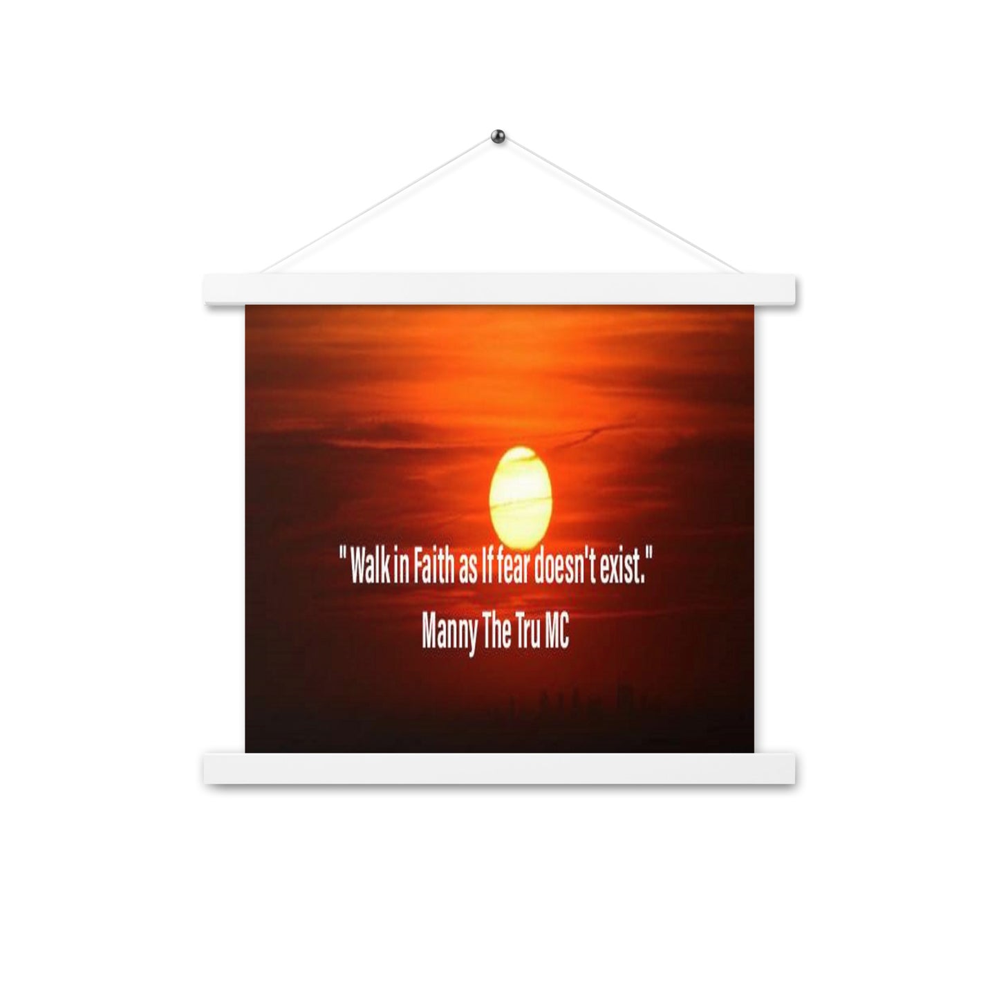 walk in faith Poster with hangers