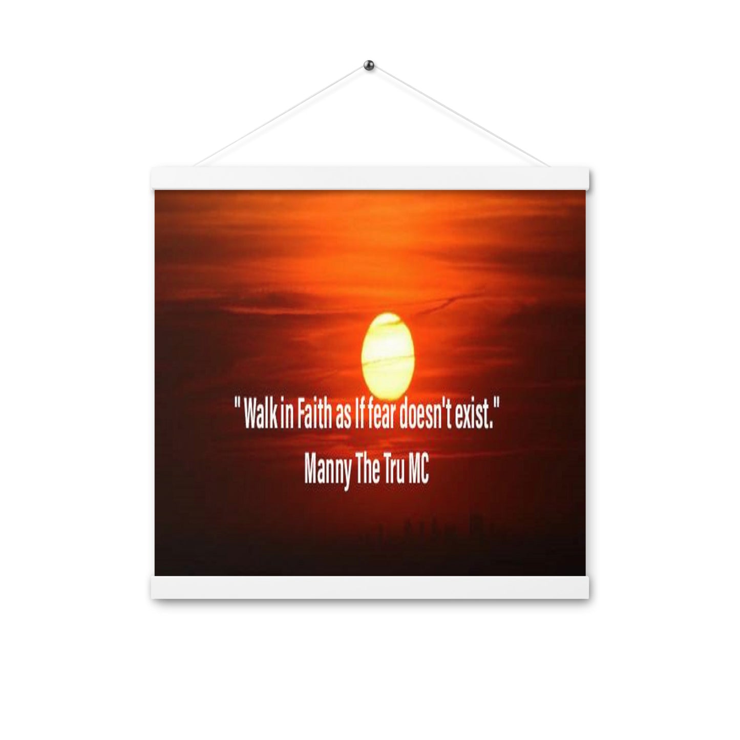 walk in faith Poster with hangers