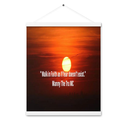 walk in faith Poster with hangers