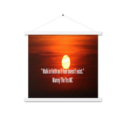 walk in faith Poster with hangers