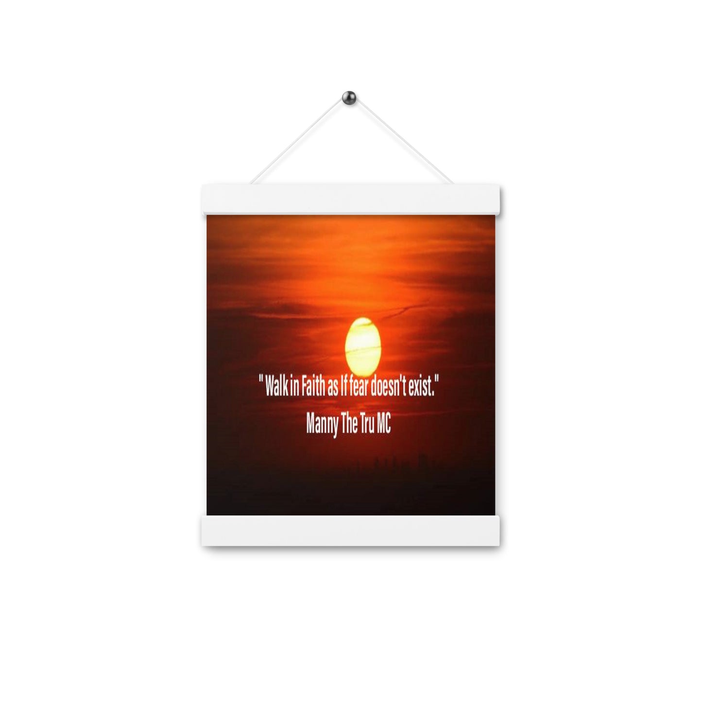 walk in faith Poster with hangers