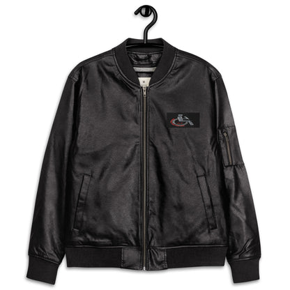MANNY THE TRU MC Leather Bomber Jacket