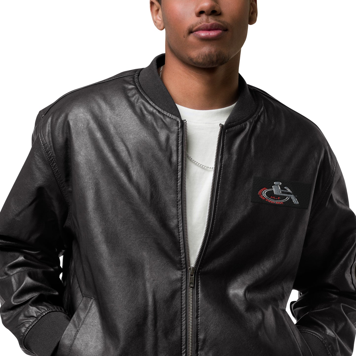 MANNY THE TRU MC Leather Bomber Jacket