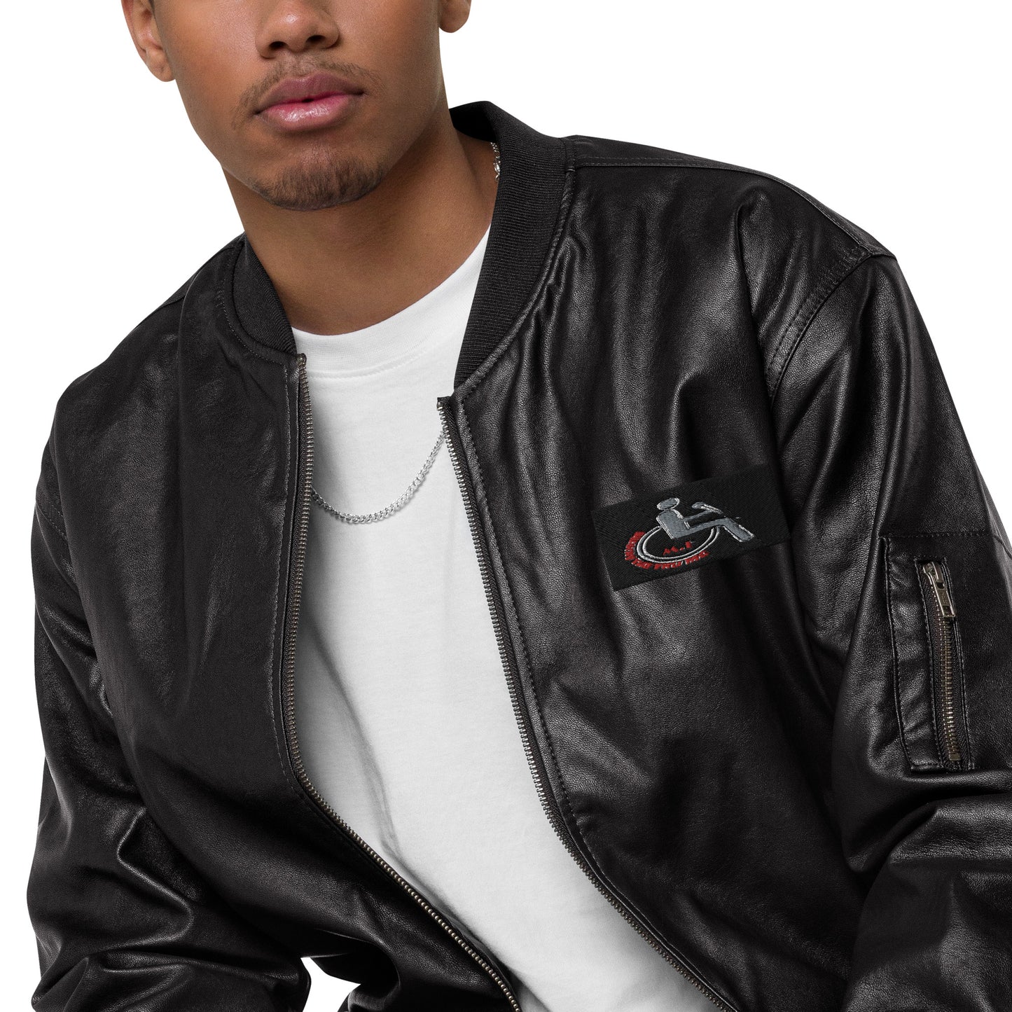 MANNY THE TRU MC Leather Bomber Jacket