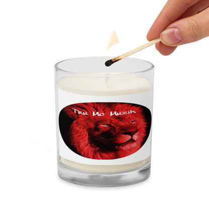 TRU MC MUZIK Glass jar soy wax candle