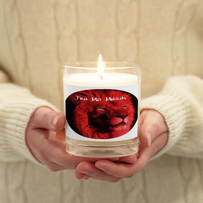 TRU MC MUZIK Glass jar soy wax candle