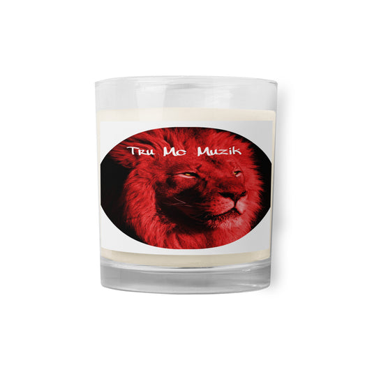 TRU MC MUZIK Glass jar soy wax candle