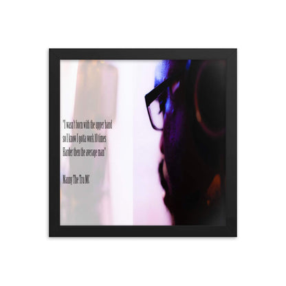 10 times harder Framed poster