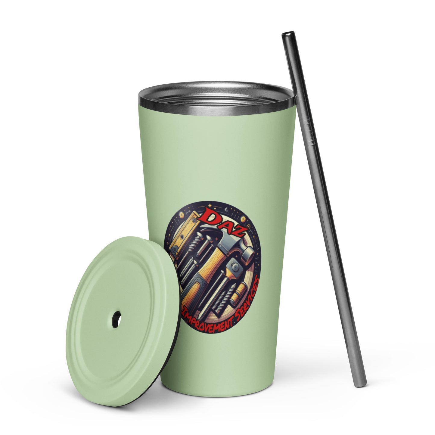 DAZ Home Improvement services EInsulated tumbler with a straw